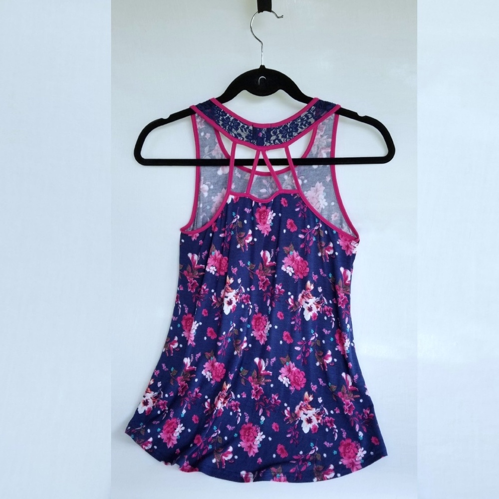 Floral Girl's Strappy Tank Top